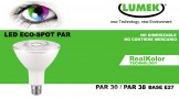 Bombillo LED E27 par 30 LUMEK 7W: luz blanca o cálida